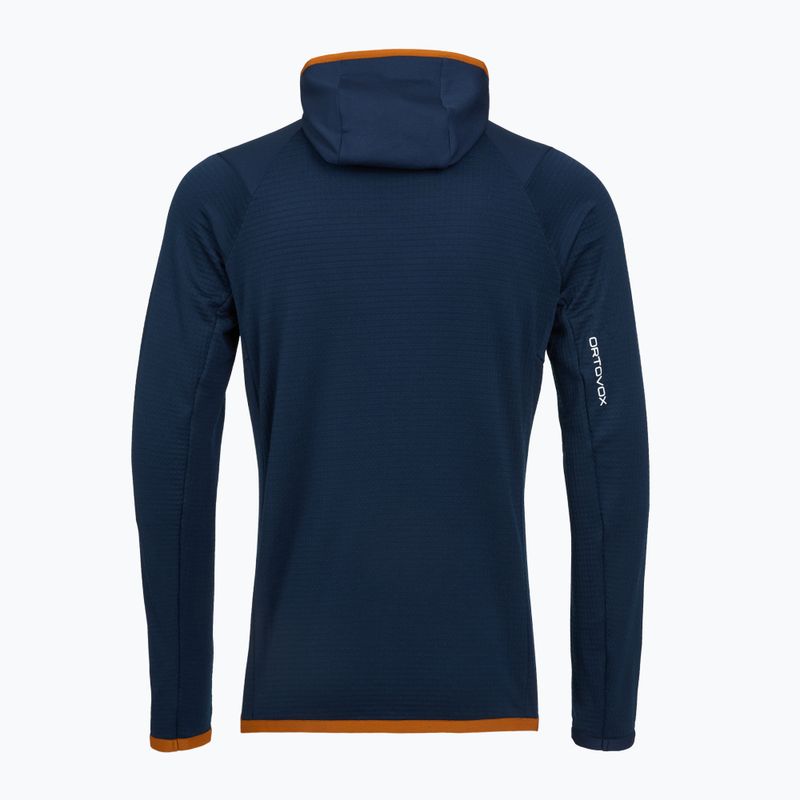 Vyriškas džemperis ORTOVOX Fleece Grid Hoody deep ocean 2