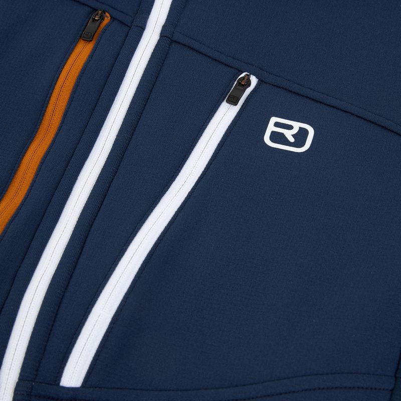 Vyriškas džemperis ORTOVOX Fleece Grid Hoody deep ocean 3