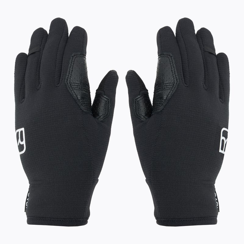 Moteriškos ski touring pirštinės ORTOVOX Fleece Light black raven 3