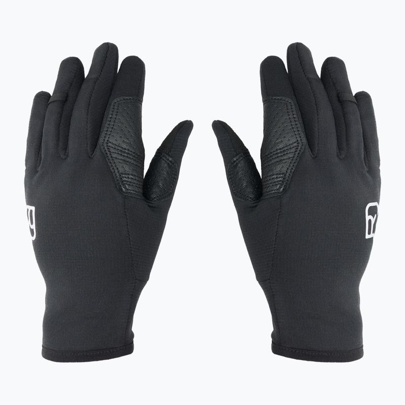 Vyriškos ski touring pirštinės ORTOVOX Fleece Light black raven 3