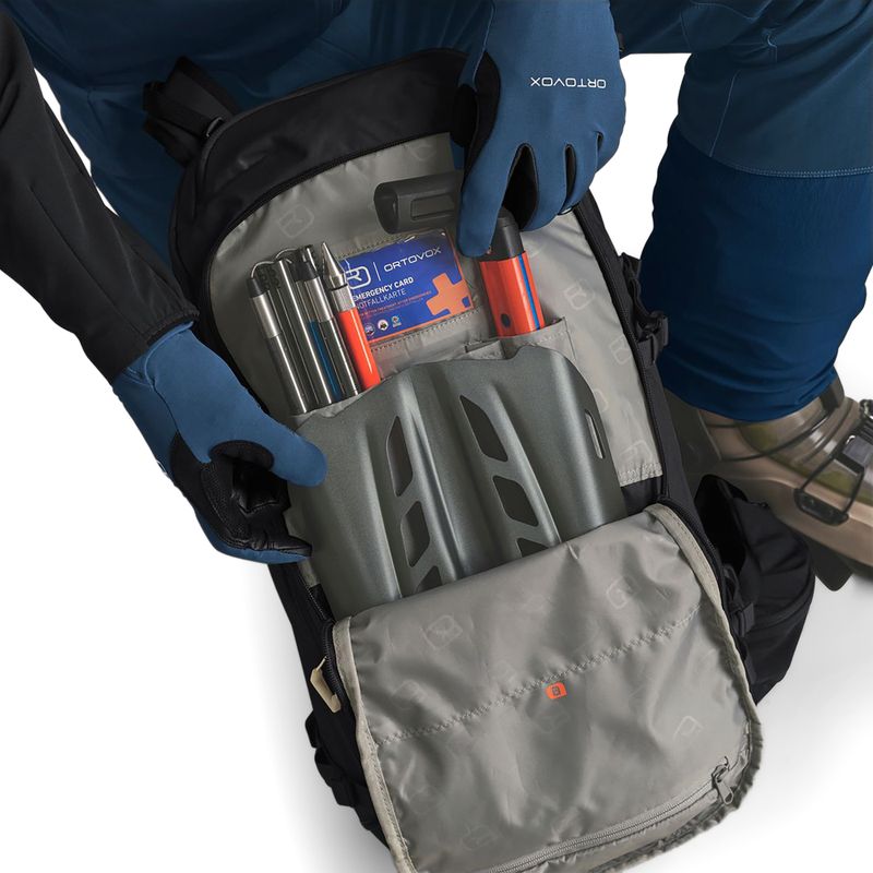Slidinėjimo kuprinė ORTOVOX Venet Tour 30 l black raven 10