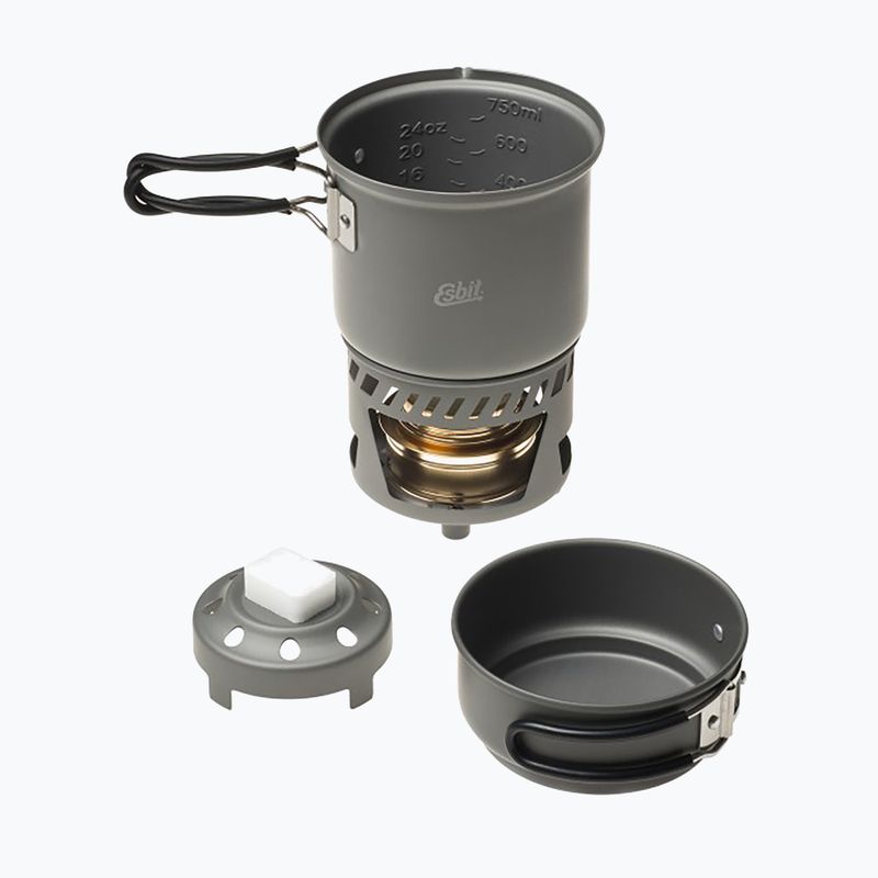 "Esbit Tourist Cookset" su alkoholio degikliu, aliuminis