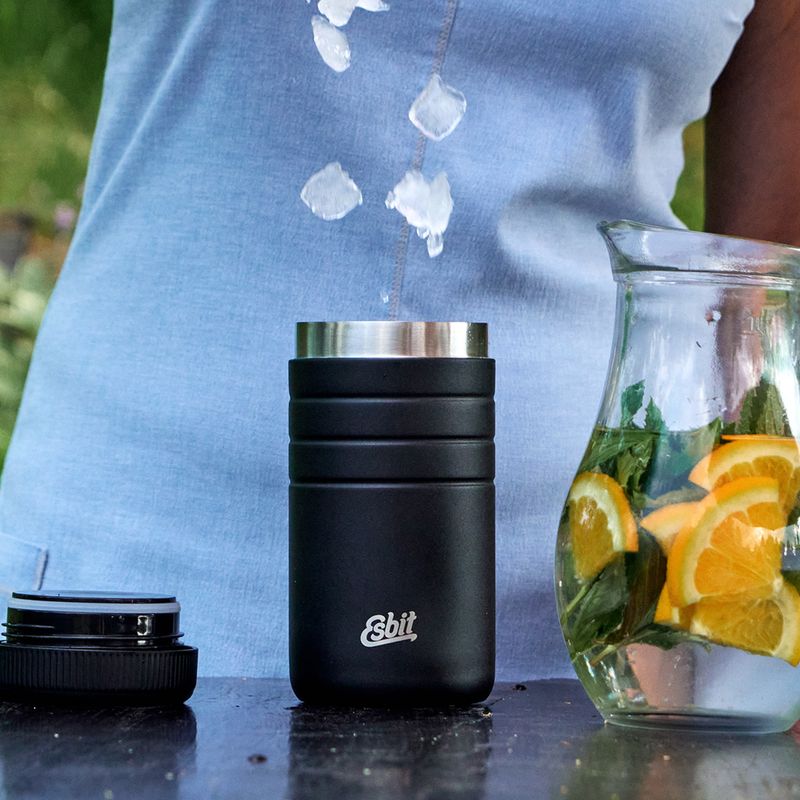 "Esbit Majoris" nerūdijančio plieno maisto termosas 550 ml, juodas 8