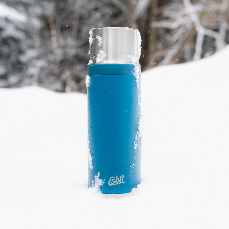 "Esbit Sculptor" nerūdijančio plieno vakuuminė kolba 1000 ml fleece blue 6