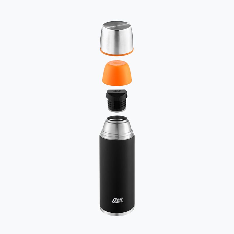 Termosas Esbit Stainless Steel Vacuum Flask 1000 ml steel/black 2