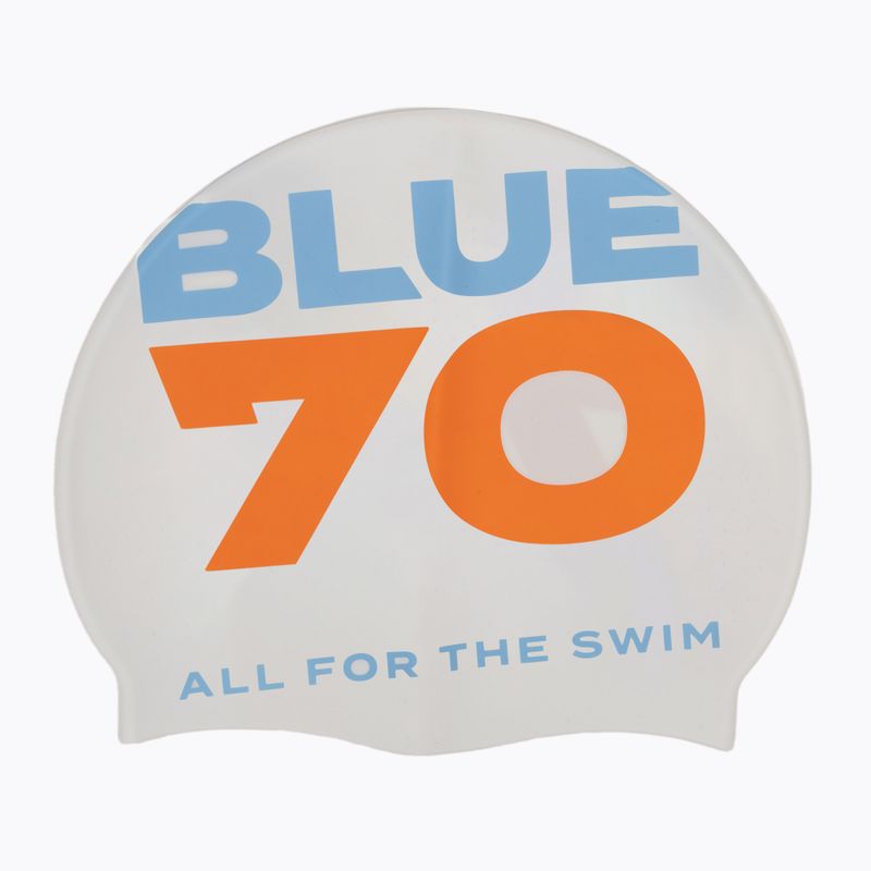 BlueSeventy silikoninė plaukimo kepuraitė balta