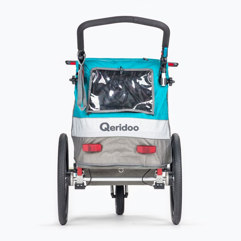Qeridoo Sportrex1 vienvietė dviračių priekaba mėlyna Q-SR1-21-P 4