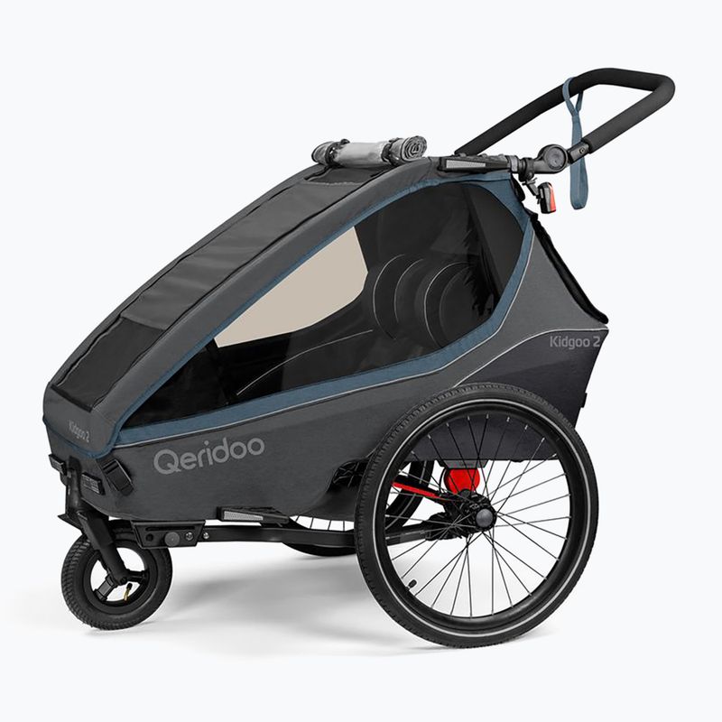 Dviračio priekaba Qeridoo Kidgoo 2 dark navy/blue 3
