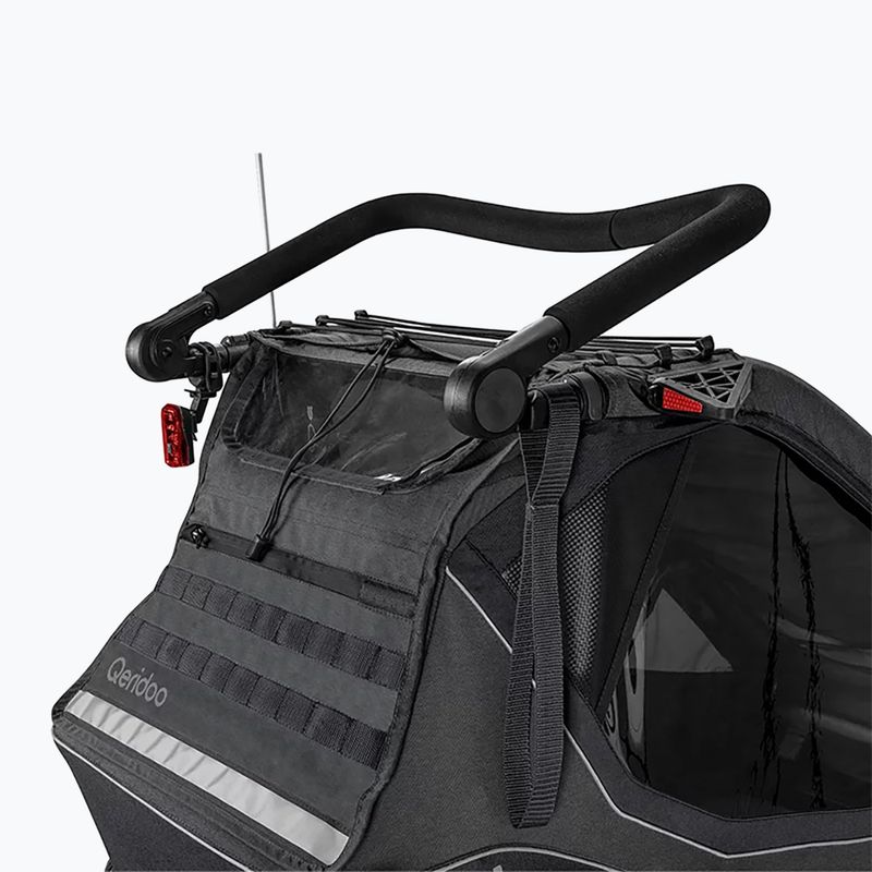 Dviračio priekaba Qeridoo Kidgoo 1 dark steel grey 6