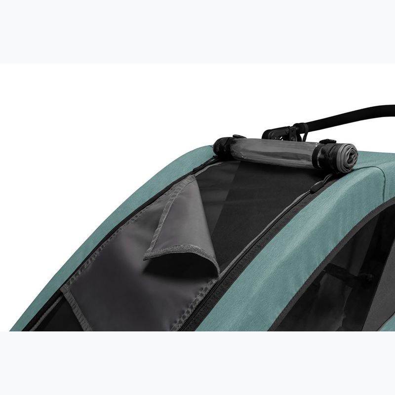 Dvivietė dviračio priekaba Qeridoo Qupa 2 mineral blue 10