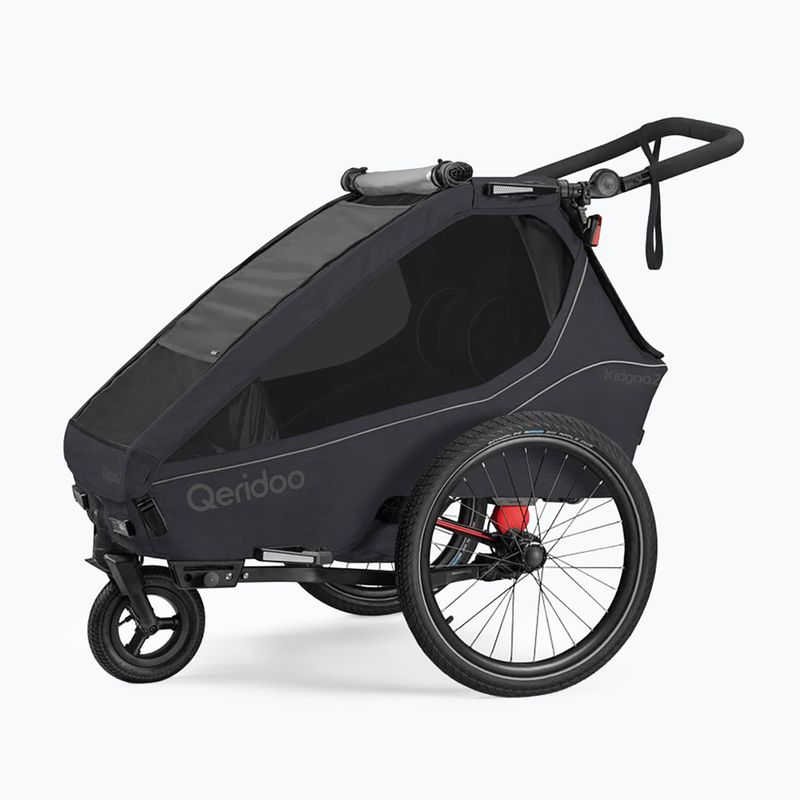 Priekaba dviračiui Qeridoo Kidgoo 2 phantom grey