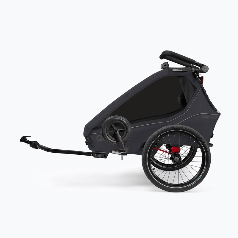 Priekaba dviračiui Qeridoo Kidgoo 2 phantom grey 3