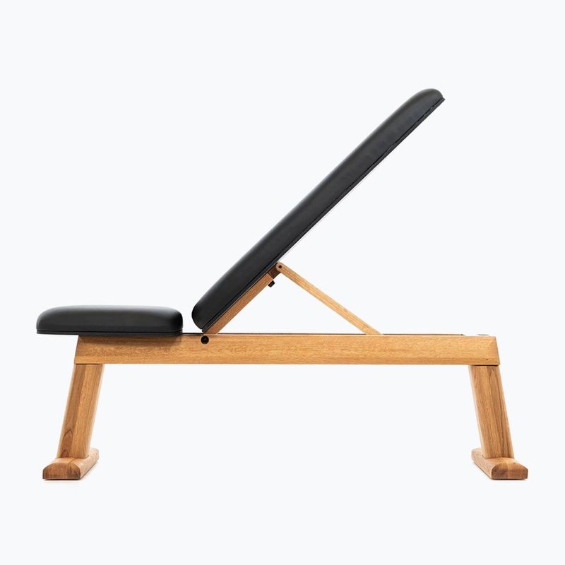 Treniruočių suoliukas NOHrD Bench Press Oak Natural Leather