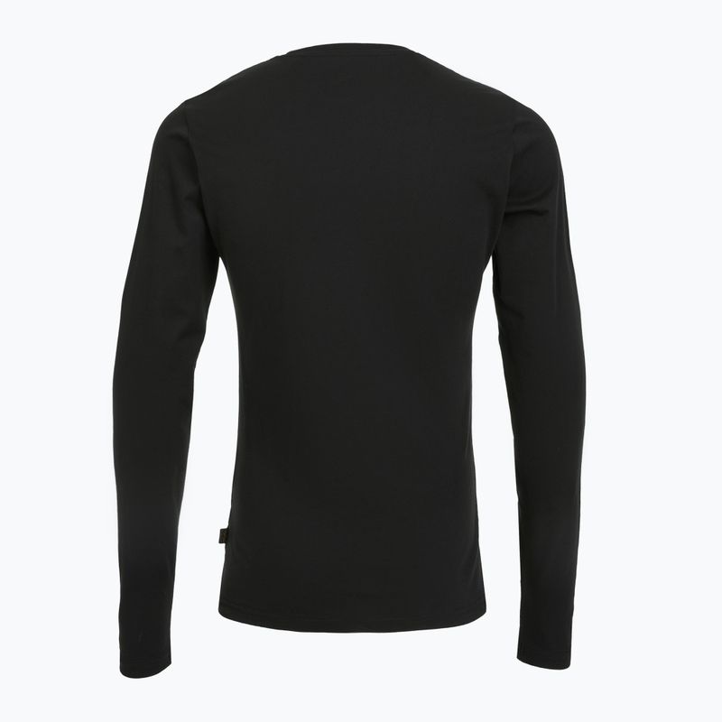 Vyriški polo marškinėliai ilgomis rankovėmis Alpha Industries Basic T black 2