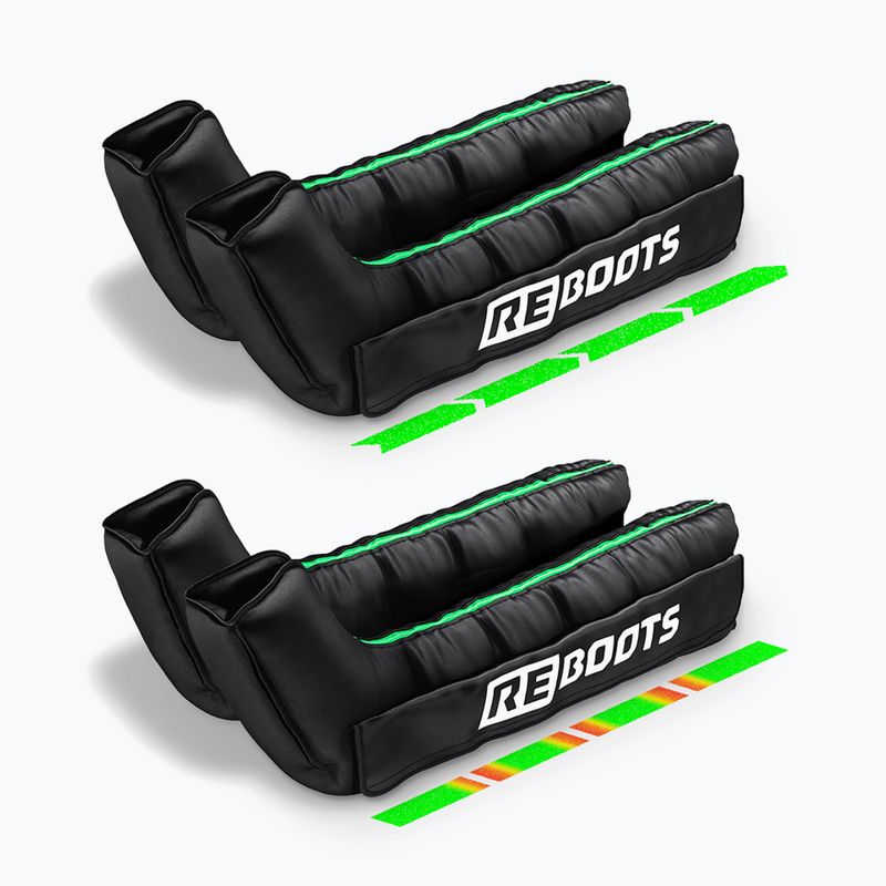 Kojos rankovės limfodrenažui REBOOTS Go Lite black/white/green 3