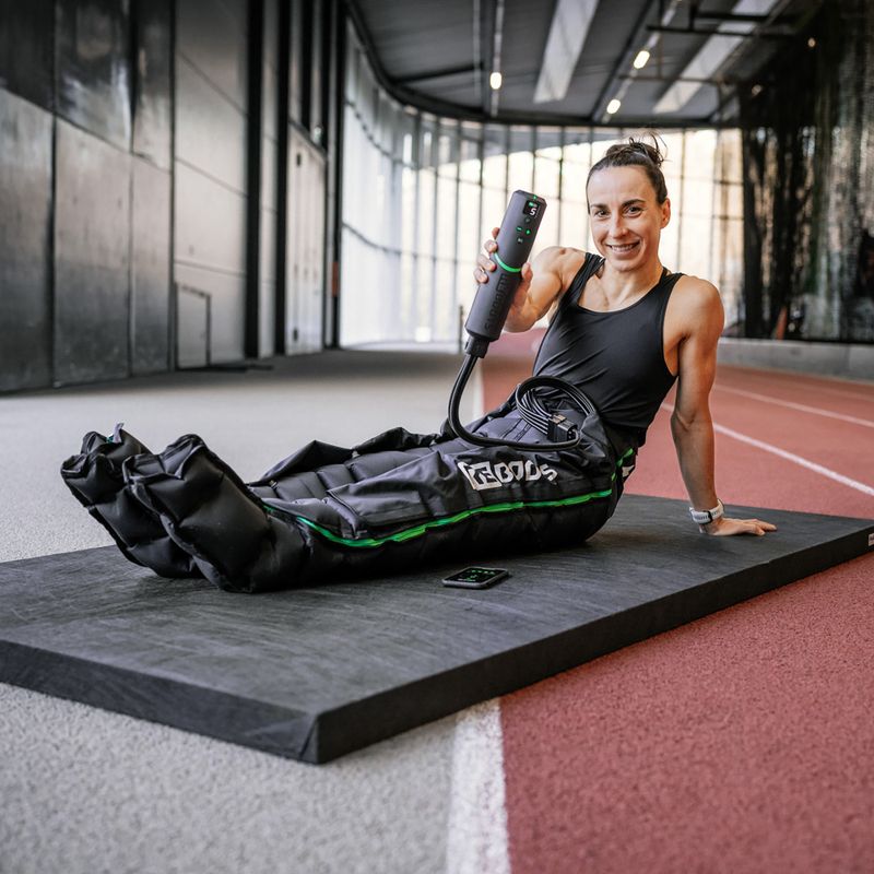 Kojos rankovės limfodrenažui REBOOTS Go Lite black/white/green 8