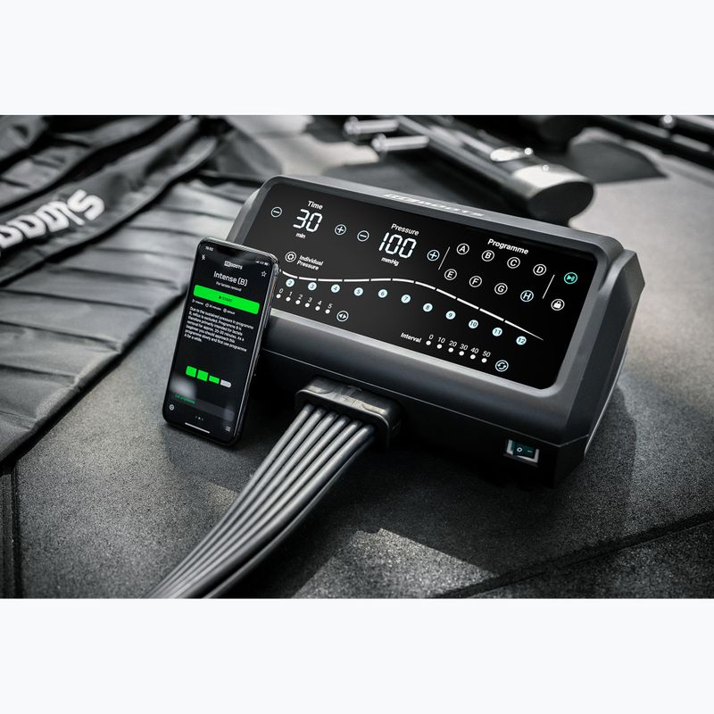 Kojos rankovės limfodrenažui REBOOTS One Pro Recovery Pants 2.0 2025 Edition black/white/green 6