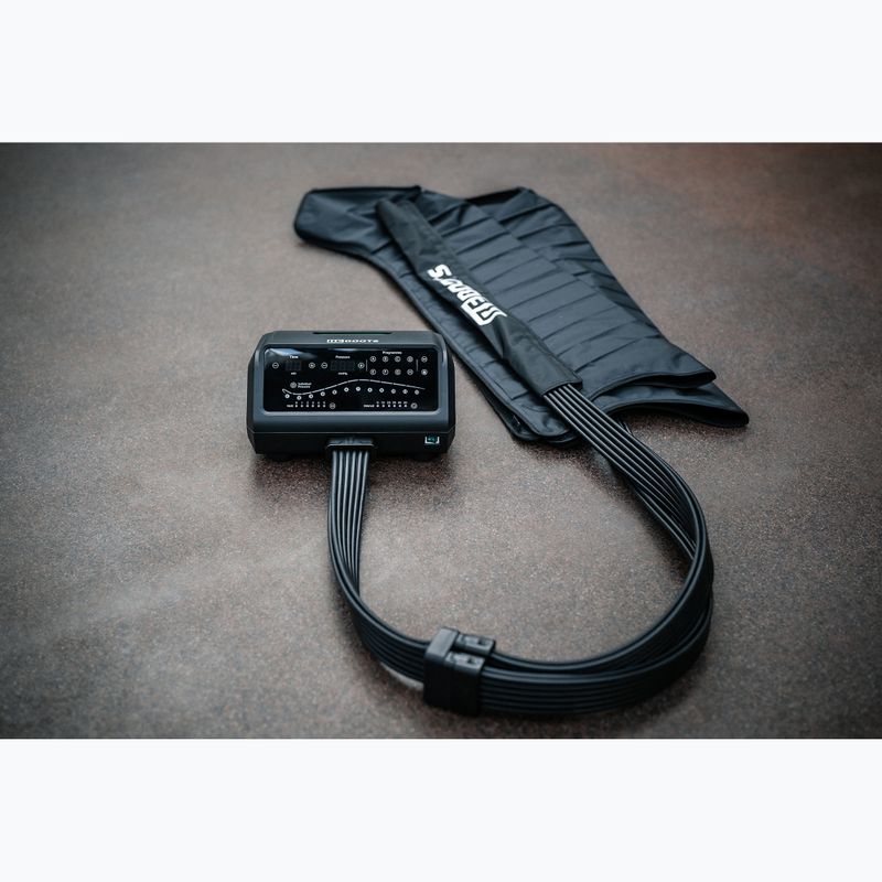 Kojos rankovės limfodrenažui REBOOTS One Pro Recovery Pants 2.0 2025 Edition black/white/green 8