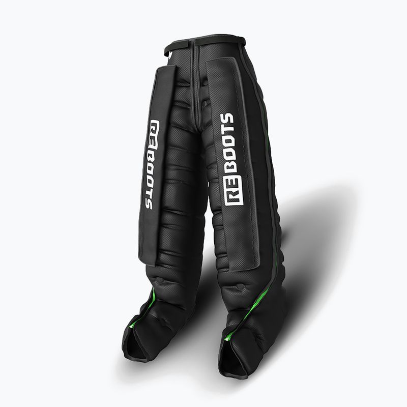 Kojos rankovės limfodrenažui REBOOTS Go Lite Recovery Pants 2.0 2025 Edition black/white/green 2