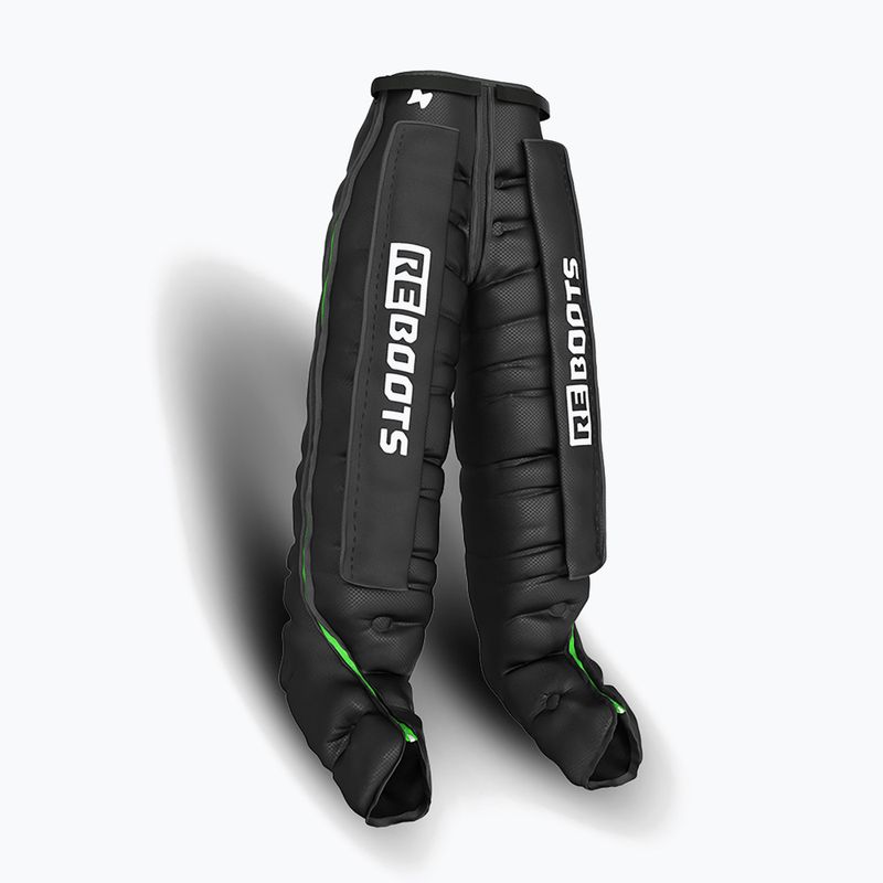 Kojos rankovės limfodrenažui REBOOTS Go Lite Recovery Pants 2.0 2025 Edition black/white/green 3