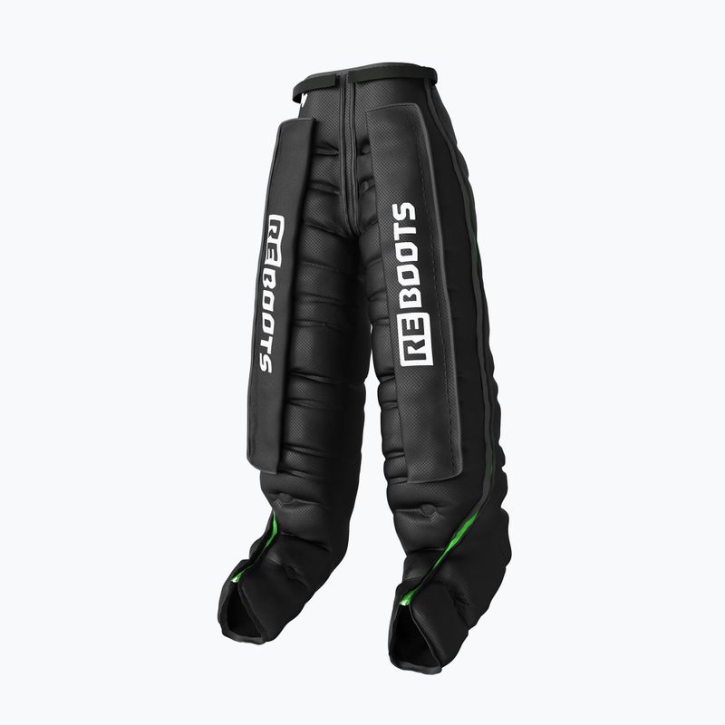 Kojos rankovės limfodrenažui REBOOTS Go Lite Recovery Pants 2.0 2025 Edition black/white/green 5