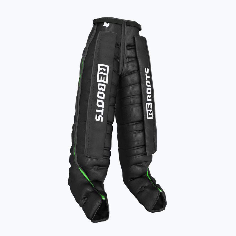 Kojos rankovės limfodrenažui REBOOTS Go Lite Recovery Pants 2.0 2025 Edition black/white/green 6