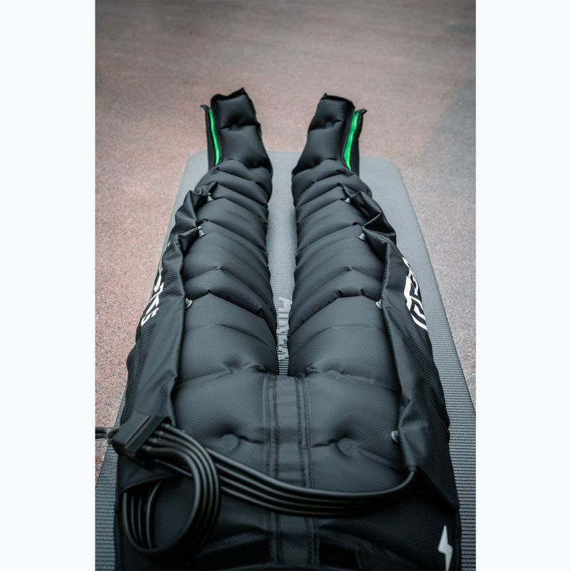Kojos rankovės limfodrenažui REBOOTS Go Lite Recovery Pants 2.0 2025 Edition black/white/green 11
