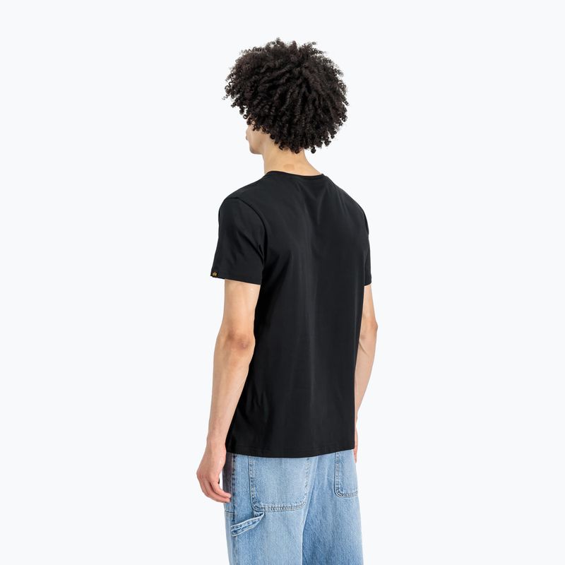 Vyriški polo marškinėliai Alpha Industries Basic black/blue 3