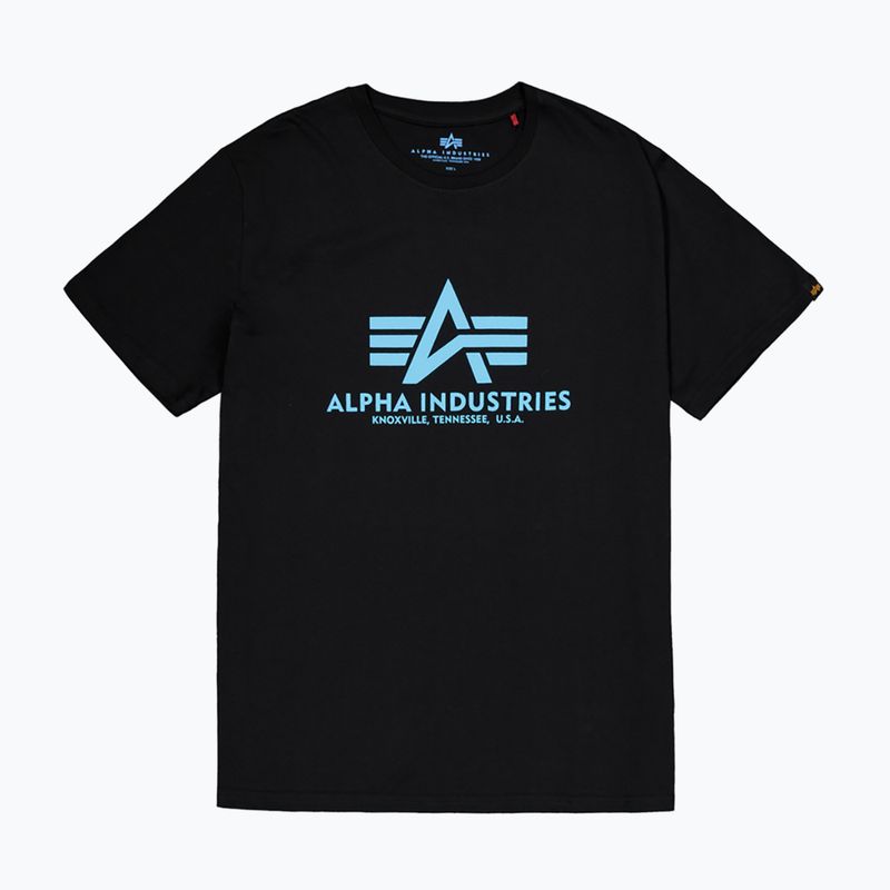 Vyriški polo marškinėliai Alpha Industries Basic black/blue 5