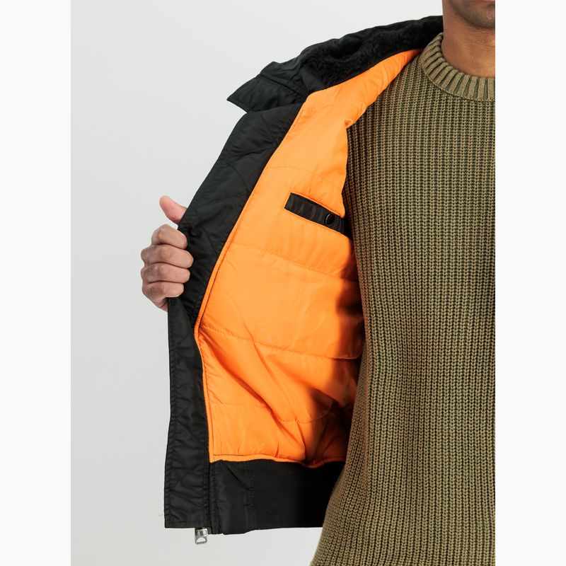 Vyriška striukė Alpha Industries MA-1 Hooded Bomber black 4