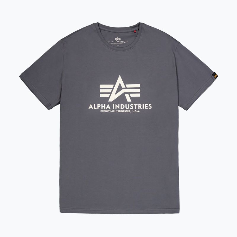Vyriški marškinėliai Alpha Industries Basic greyblack 8