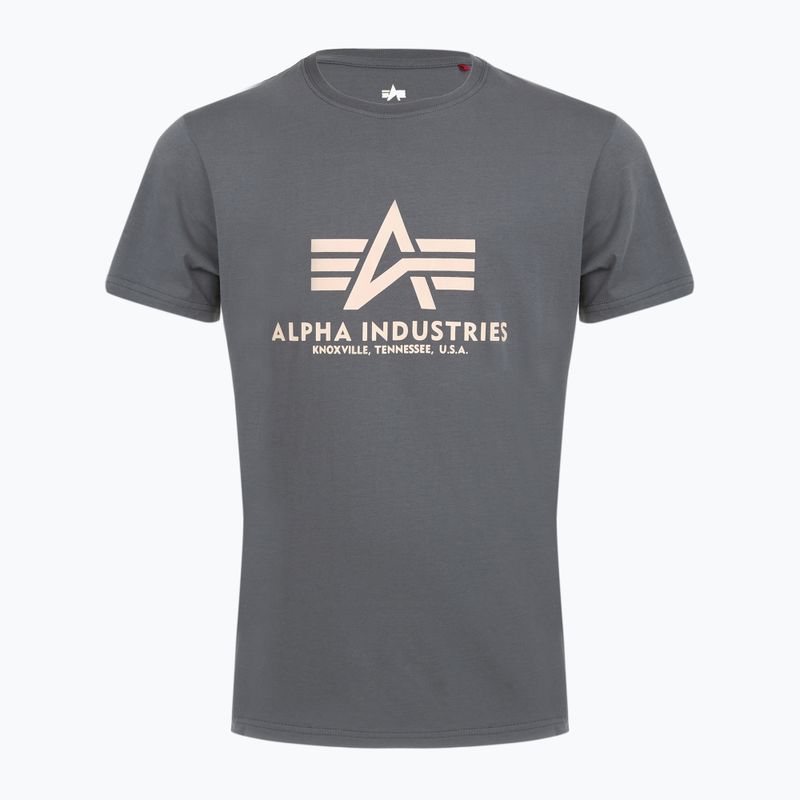 Vyriški marškinėliai Alpha Industries Basic greyblack 5