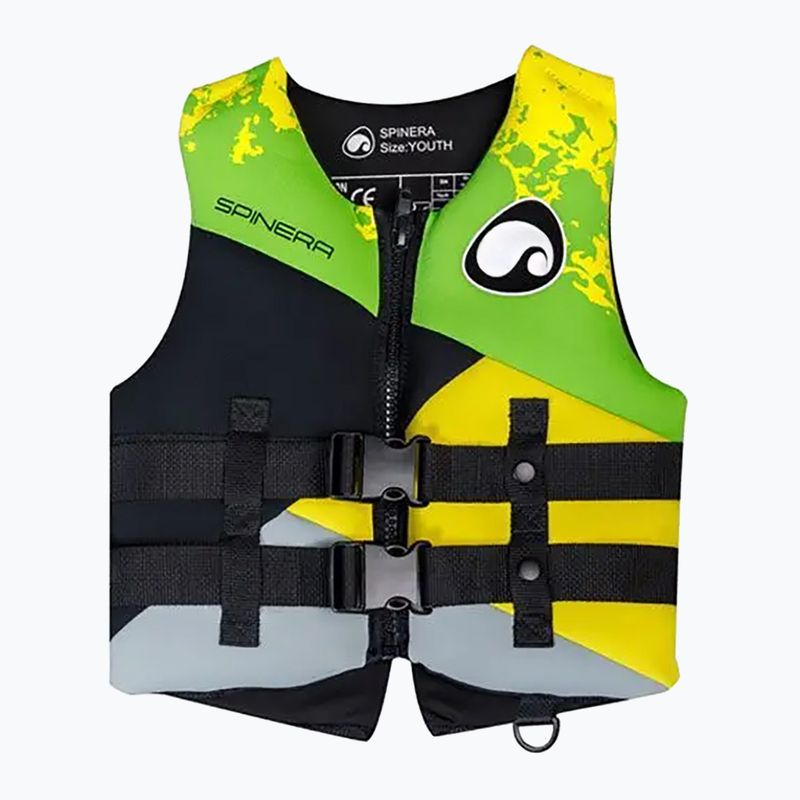 Vaikiška gelbėjimosi liemenė SPINERA Youth Neopren 50N green/yellow