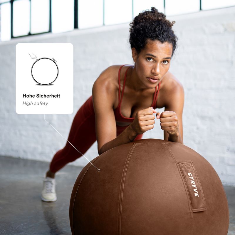 Gimnastikos kamuolys STRYVE Active Ball 65 cm natural brown 12