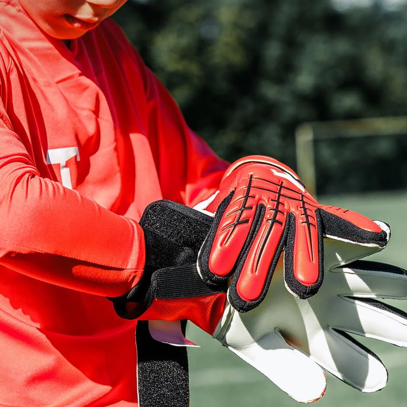 Vaikiškos vartininkų pirštinės T1TAN Fluo Beast 3.0 Junior FP red 4