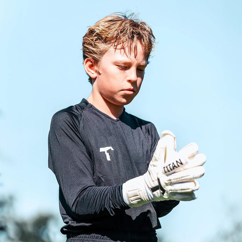 Vaikiškos vartininkų pirštinės T1TAN Classic 1.0 White-Out Junior FP white 3