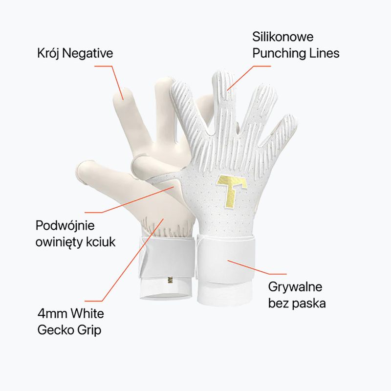 Vartininko pirštinės T1TAN Rebel 2.0 White-Out white 3