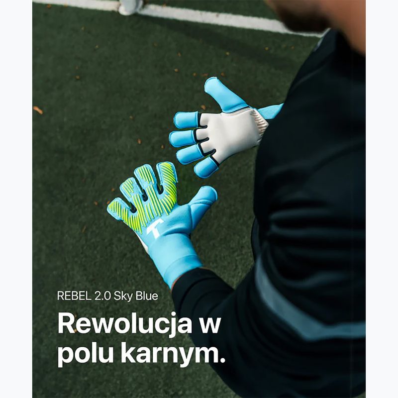 Vartininko pirštinės T1TAN Rebel 2.0 Sky Blue FP blue 6