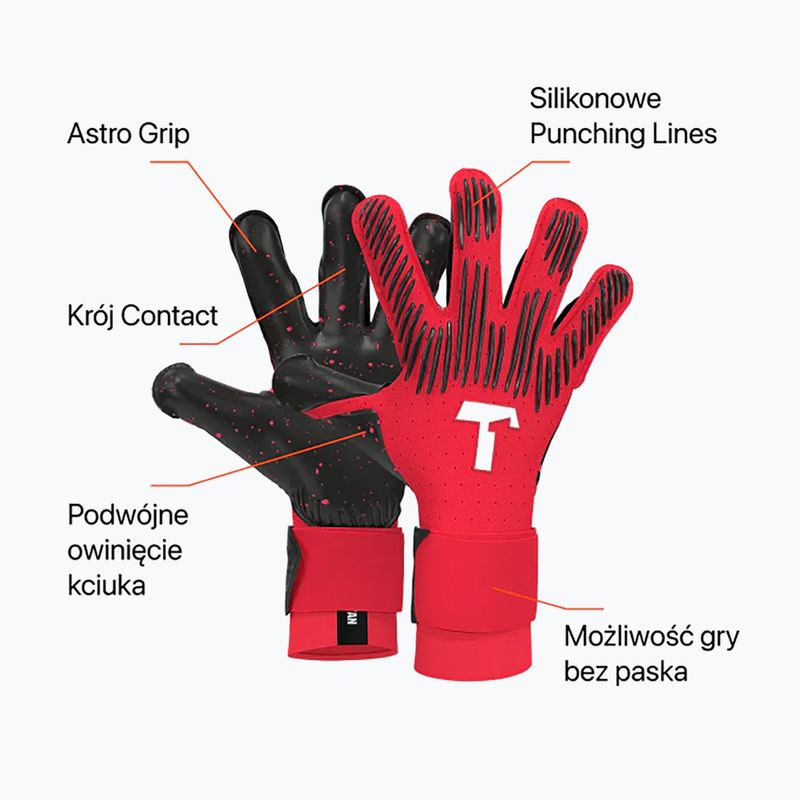 Vartininko pirštinės T1TAN Rebel 2.0 Solar Red red 2