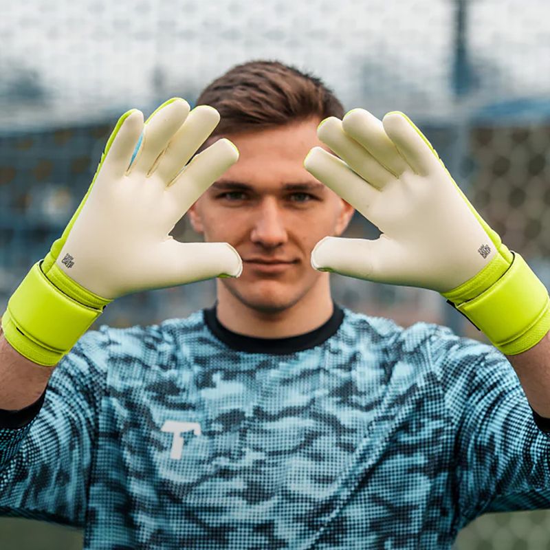 Vartininko pirštinės T1TAN Fluo Beast 3.0 fluorescent yellow/white 4