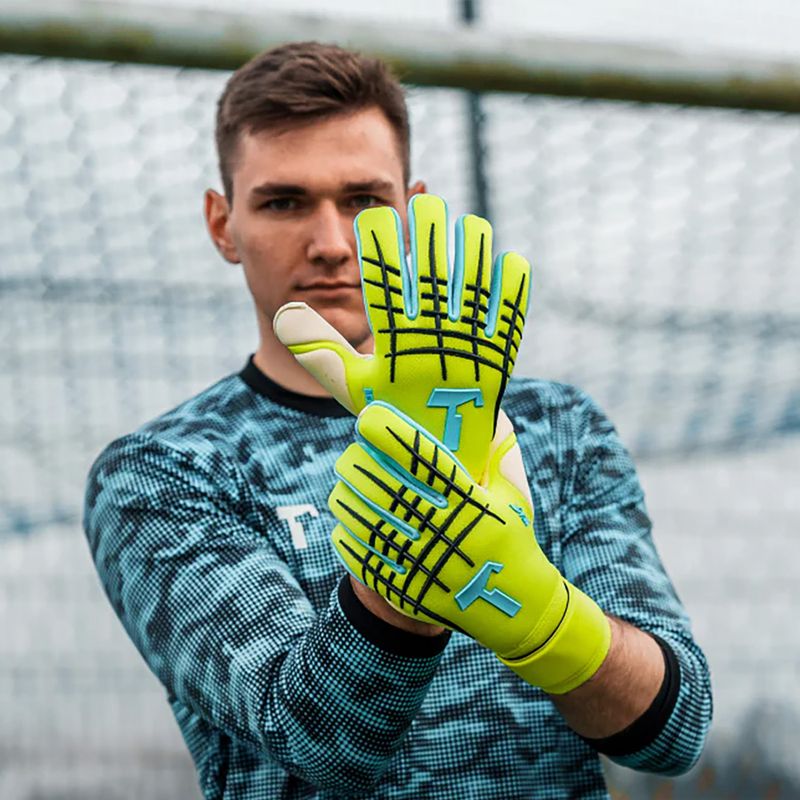 Vartininko pirštinės T1TAN Fluo Beast 3.0 FP fluo yellow/white 2