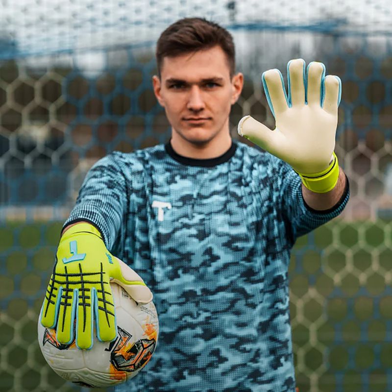 Vartininko pirštinės T1TAN Fluo Beast 3.0 FP fluo yellow/white 3