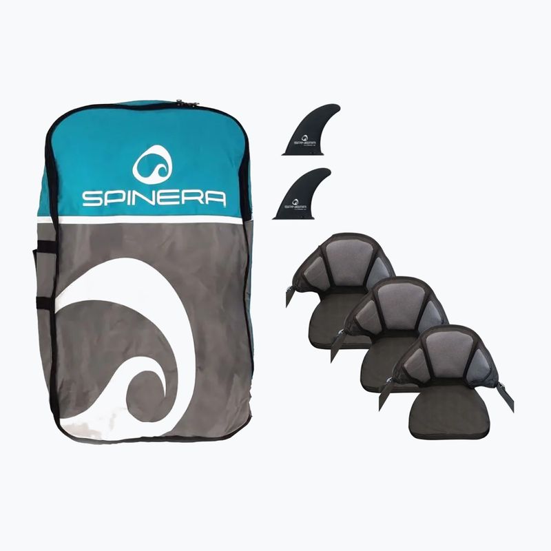 Trivietė pripučiama baidarė SPINERA Hybris 475 teal/white/grey 6