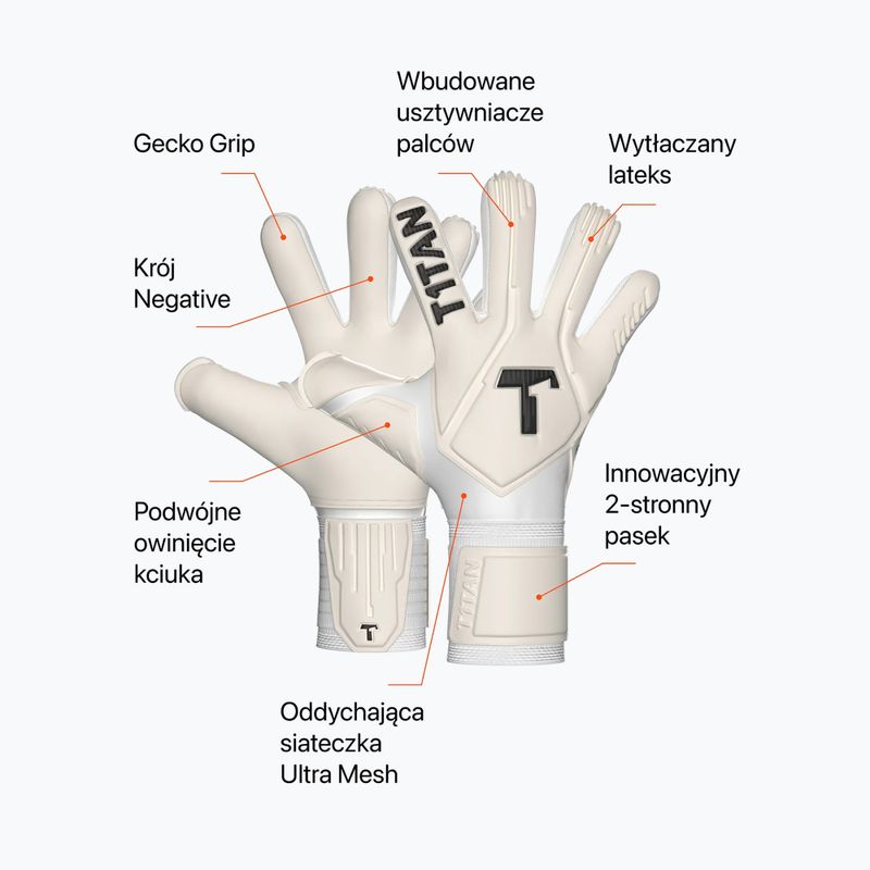 Vartininko pirštinės T1TAN Legend 1.0 FP white out (fp) 2