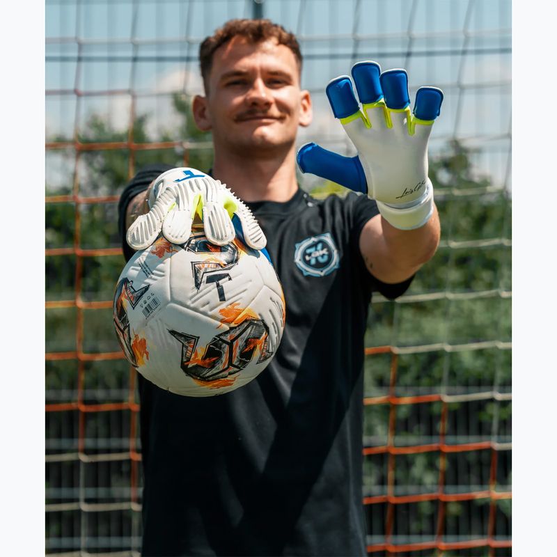 Vartininko pirštinės T1TAN Rebel 2.0 X LORIS_GK white/blue/yellow 5