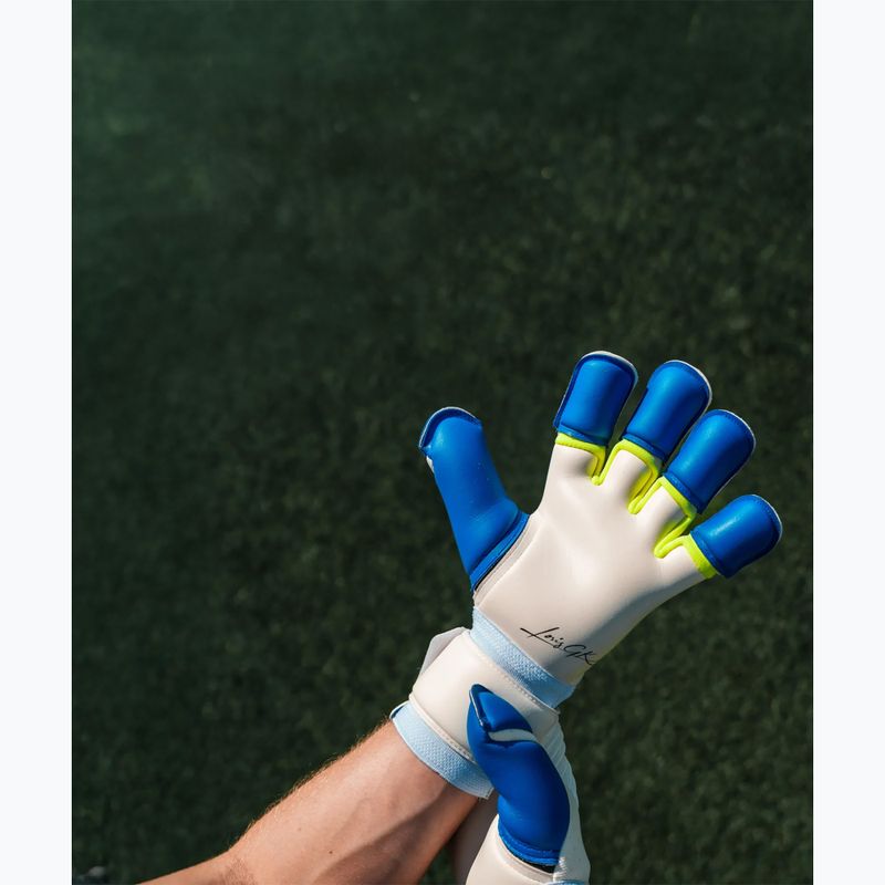 Vartininko pirštinės T1TAN Rebel 2.0 X LORIS_GK white/blue/yellow 7