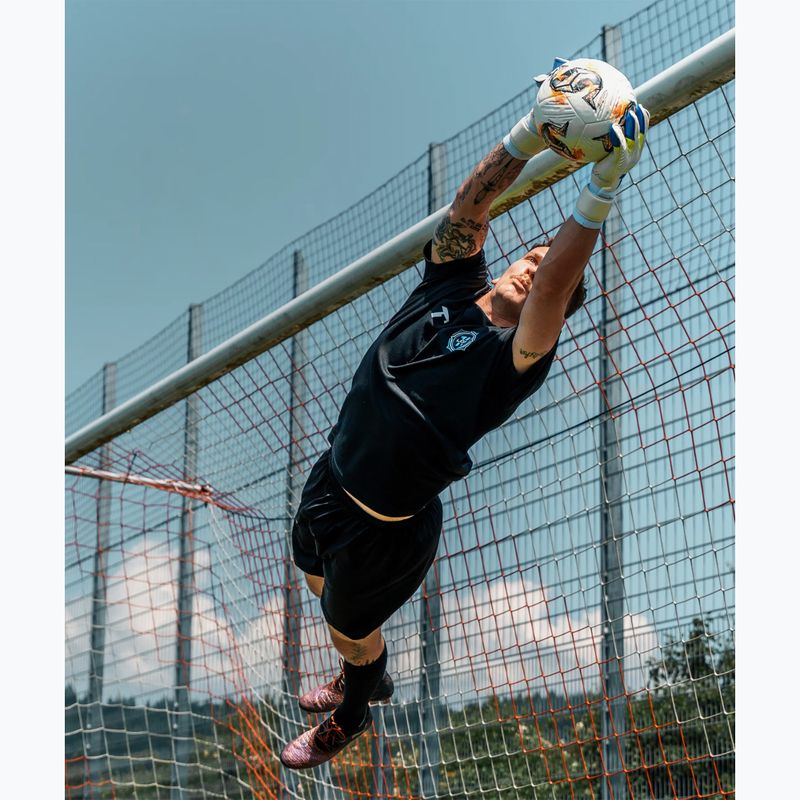 Vartininko pirštinės T1TAN Rebel 2.0 X LORIS_GK white/blue/yellow 9