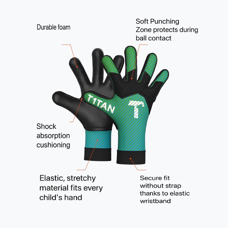 Vartininko pirštinės T1TAN AROX 1.0 green 2