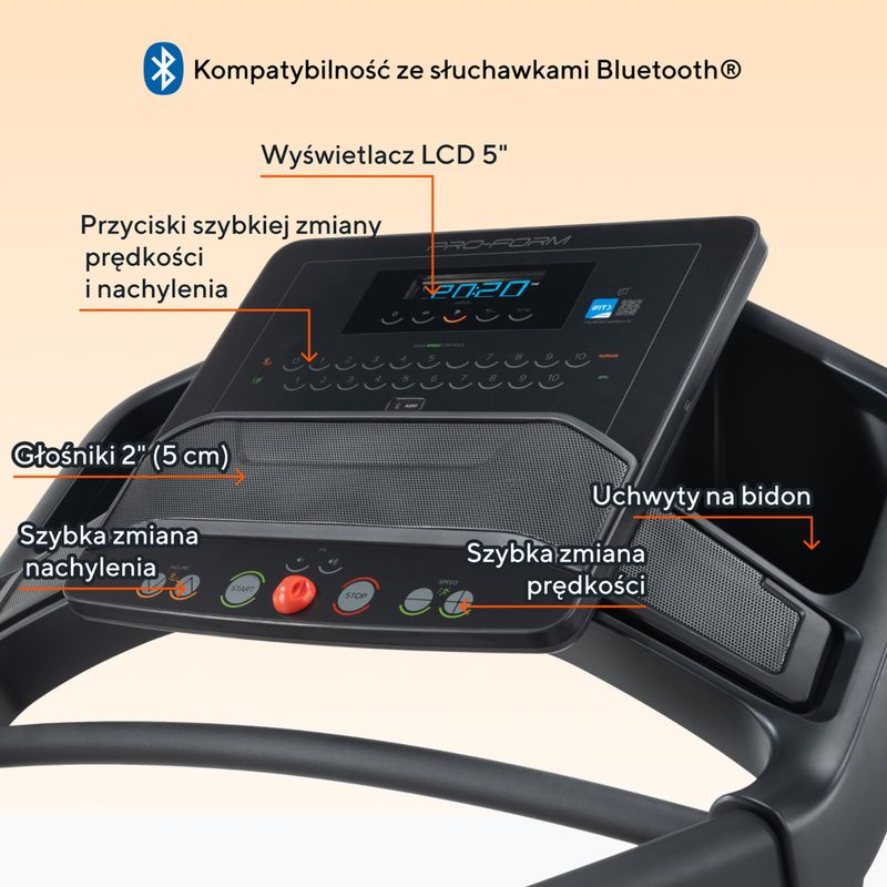 Elektrinis bėgimo takelis ProForm Carbon TL black 4