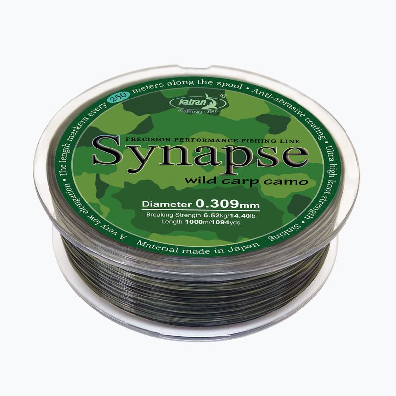 Katran Synapse Wild Carp Camo karpių žūklės lynas žalias